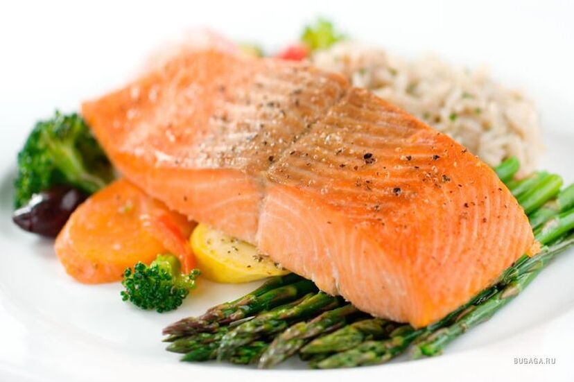 peixe com feijão verde para a dieta Dukan