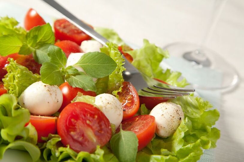 salada de legumes para a dieta Dukan