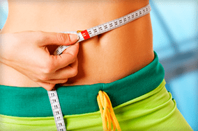 medição da cintura após o exercício para perda de peso