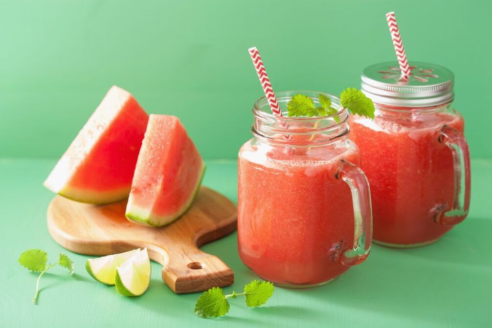 smoothie de emagrecimento de melancia